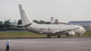 FILE - U.S. Navy P-8 Poseidon aircraft.