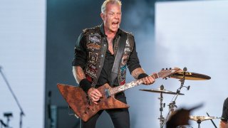James Hetfield of Metallica performs
