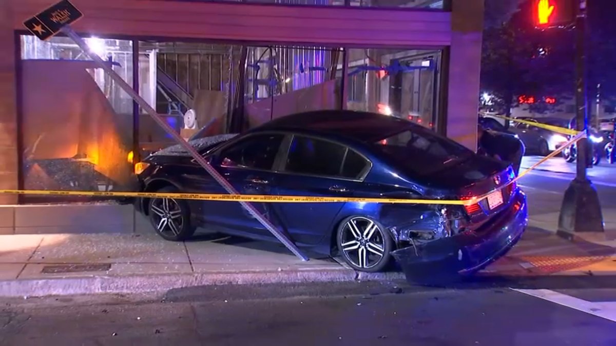 Allston, MA Car Into Building NBC Boston