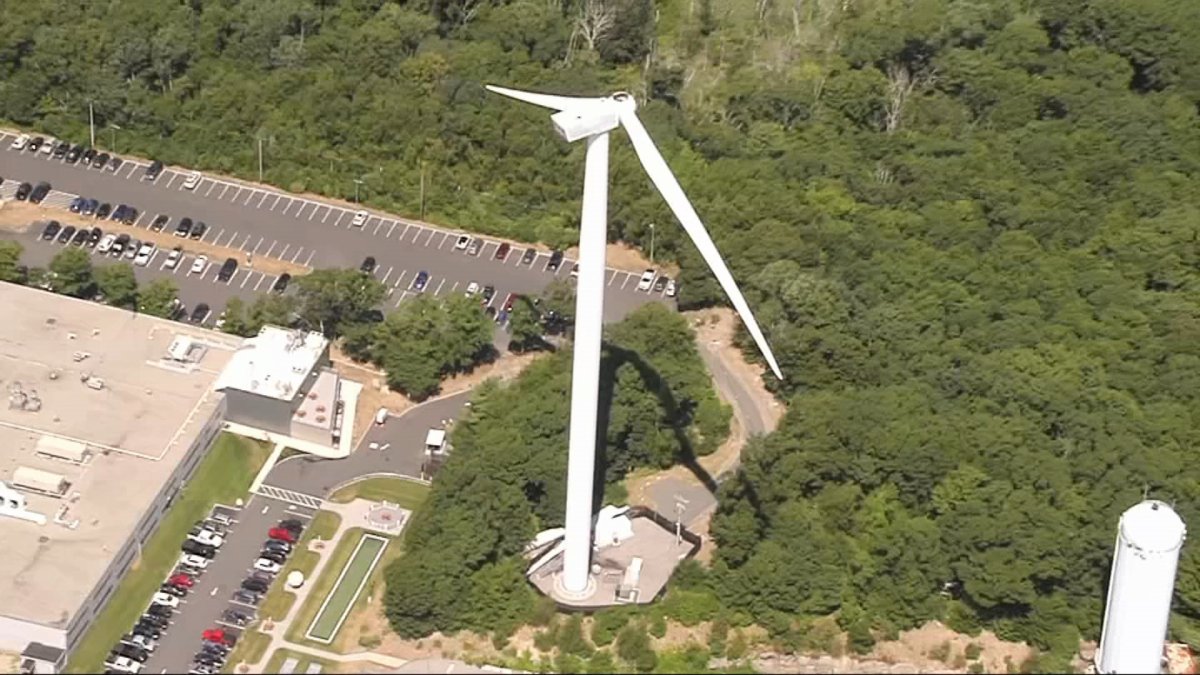 Fly Over Gloucester’s Broken Wind Turbine NBC Boston