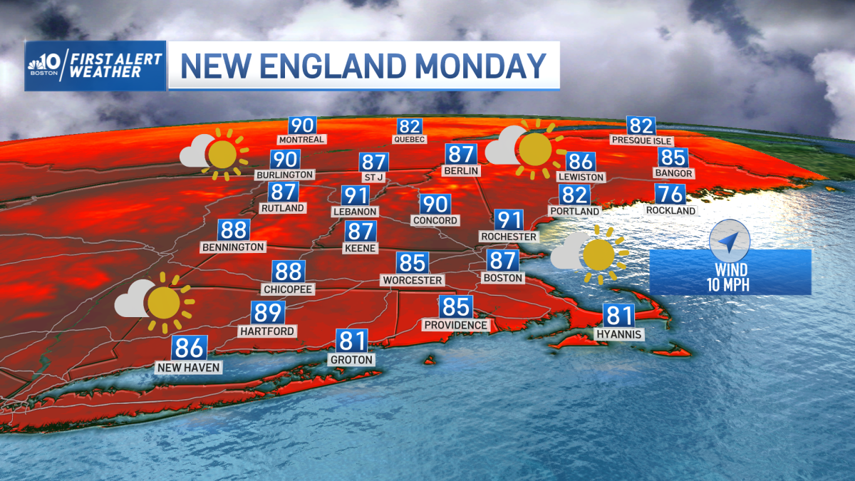 Weather in Boston Today Calls for Sunshine, High Temperatures NBC Boston