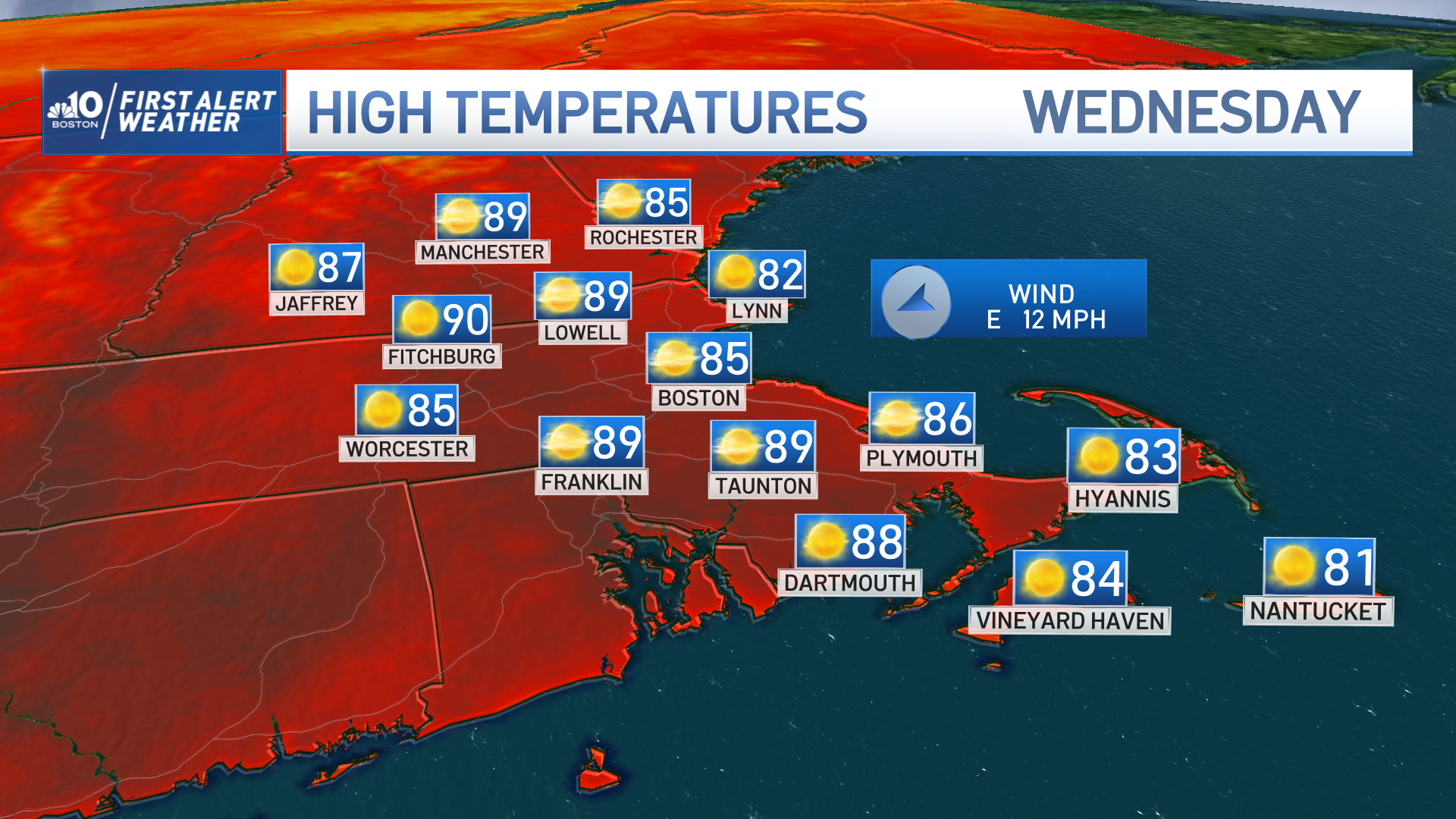 Weather Today In Boston, Massachusetts: Return Of 90 Degree Weather ...