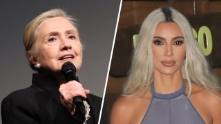 From left: Hilary Clinton and Kim Kardashian.