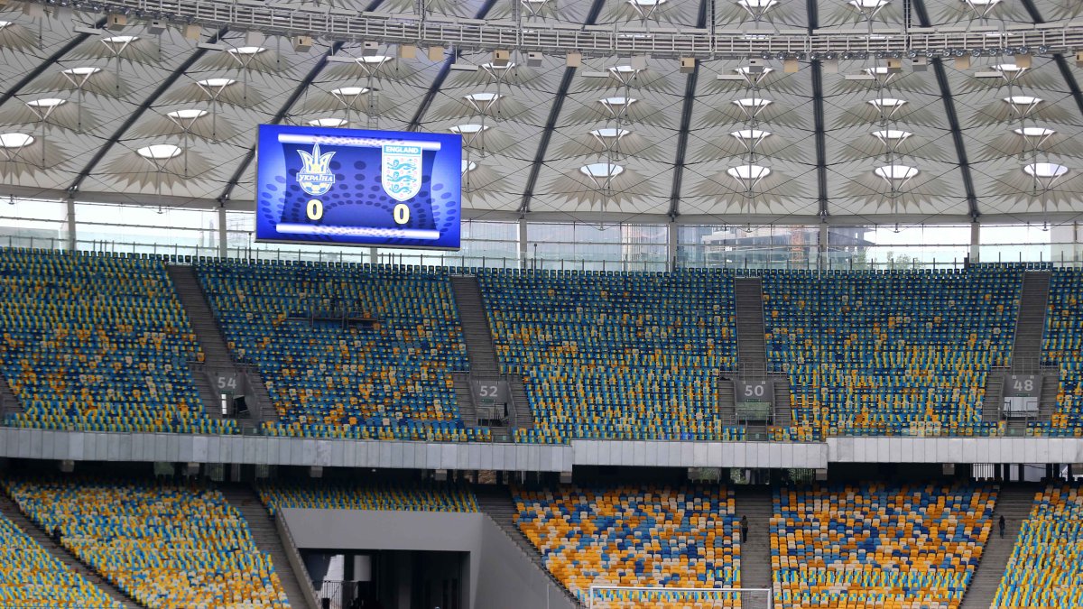 Ukrainian Premier League Action Returns to Empty Stadium Amid War NBC