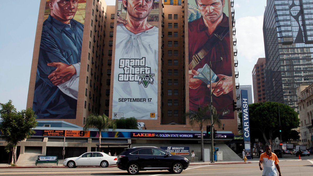 Grand Theft Auto V hits streets today in brash debut