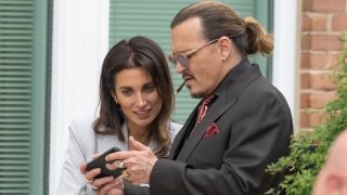 Johnny Depp and Joelle Rich