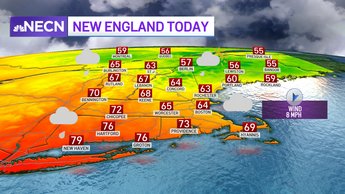 Showers Today for Evening Commute – NBC Boston