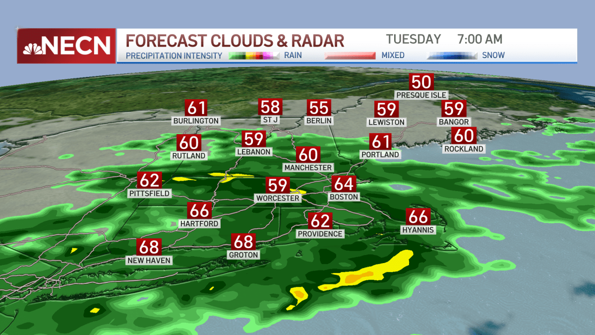 Rainy Conditions During Morning and Afternoon Commutes Today – NBC Boston