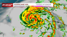 a radar prediction of Hurricane ian
