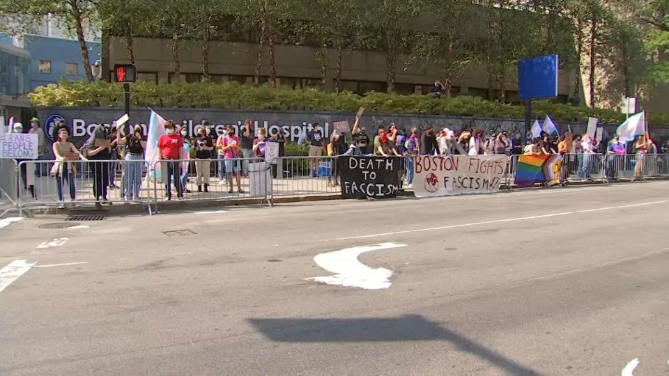 Protesters Gather Outside Boston Children’s Hospital – NBC Boston