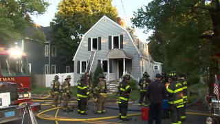 Fire in Whitman, Massachusetts