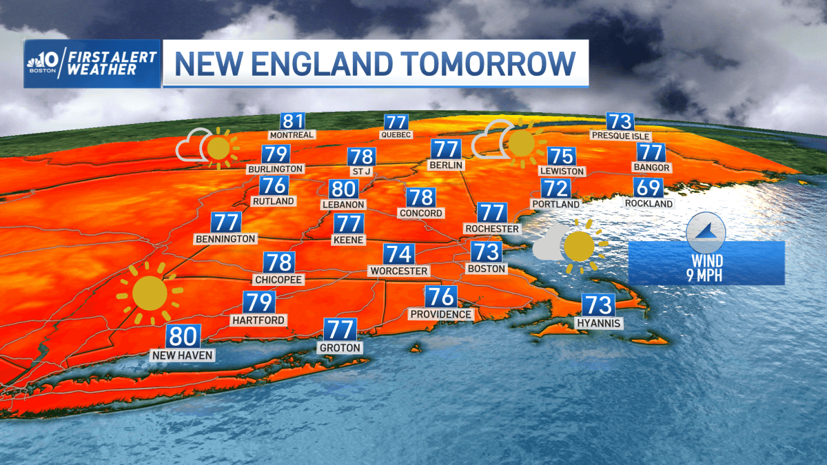 Clouds Breaking Apart Ahead of Sunny Weekend in New England – NBC Boston