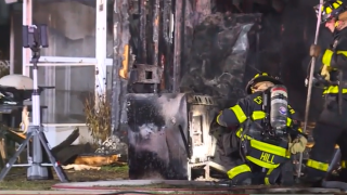 Mobile Home fire in Colchester