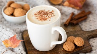 FILE - Pumpkin spice latte