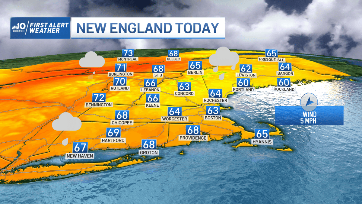 New England Weather Today: Rainy and Humid – NBC Boston