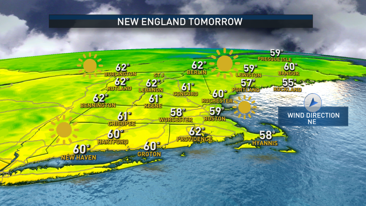 New England Weather Today Sunny and Cool NBC Boston