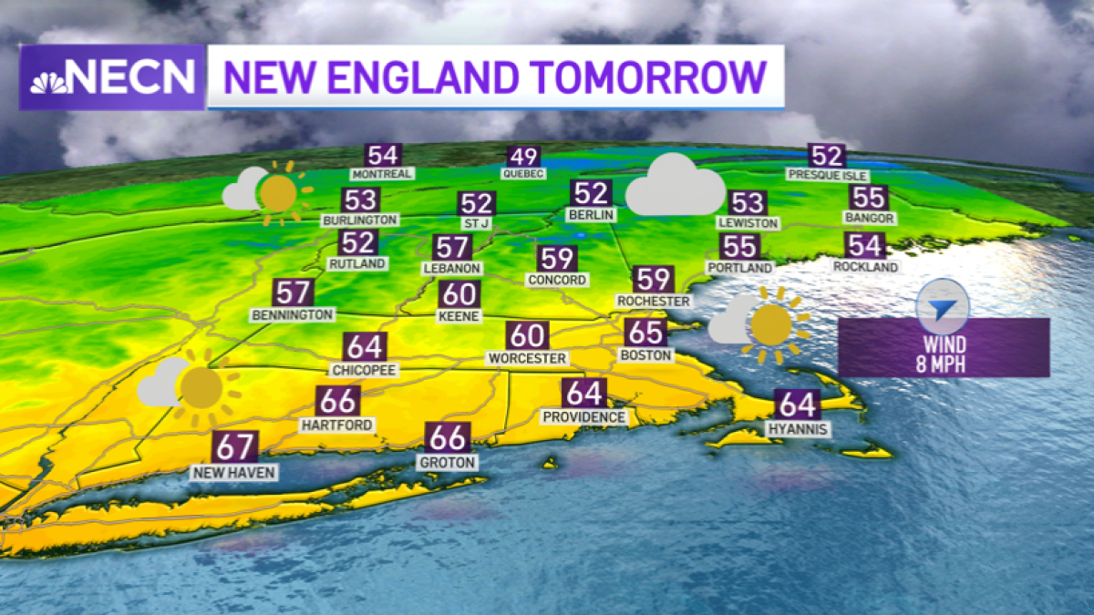 Sunny, Clear and Cool Start to the Week – NBC Boston