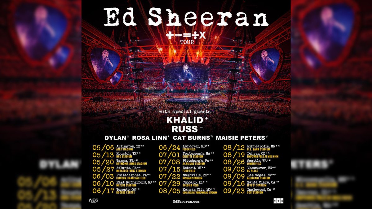 tour dates ed sheeran
