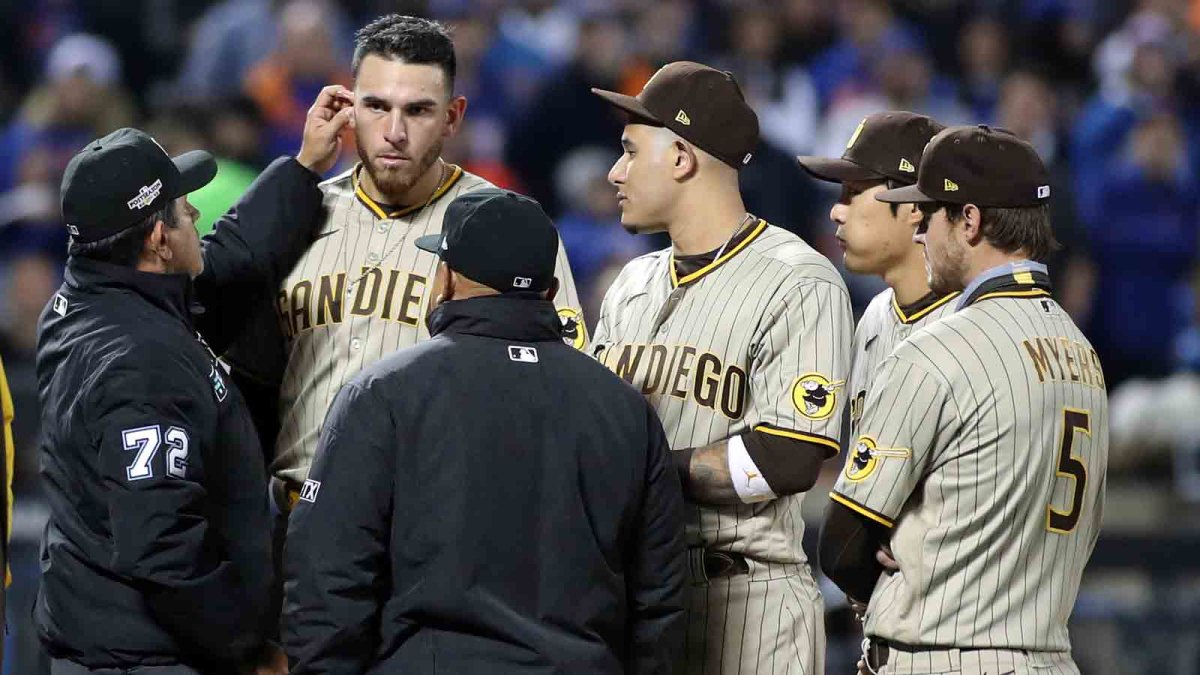 Padres' Joe Musgrove Has Ears Checked by Umps for Foreign Substance