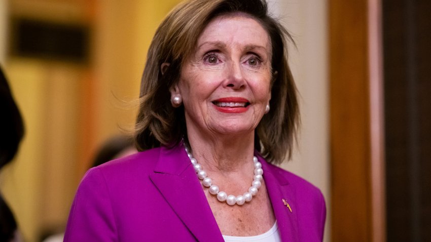 Speaker of the House Nancy Pelosi (D-CA) arrives at the U.S. Capitol, in Washington, D.C., on Monday, November 14, 2022. (Graeme Sloan/Sipa USA)(Sipa via AP Images)