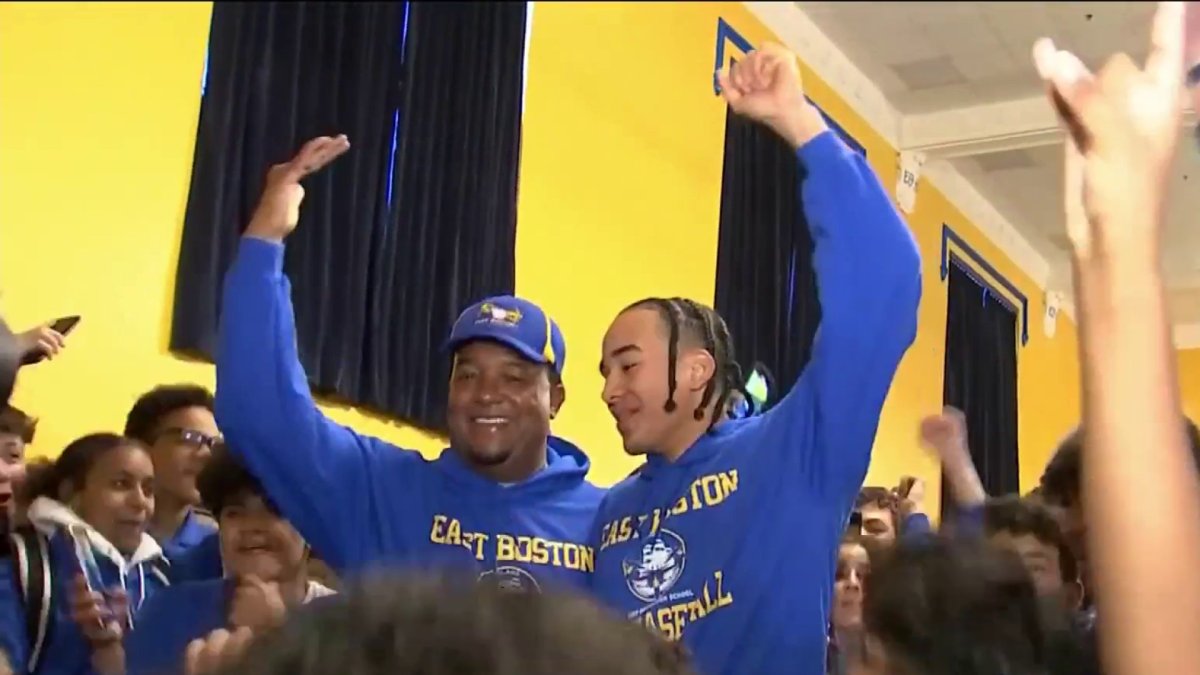 Pedro Martinez Visits Students at East Boston High School NBC Boston