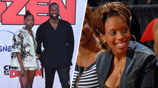 Dwayne Wade and his daughter Zaya Wade (Left), and Wade's ex-wife Siohvaughn Funches-Wade (Right)