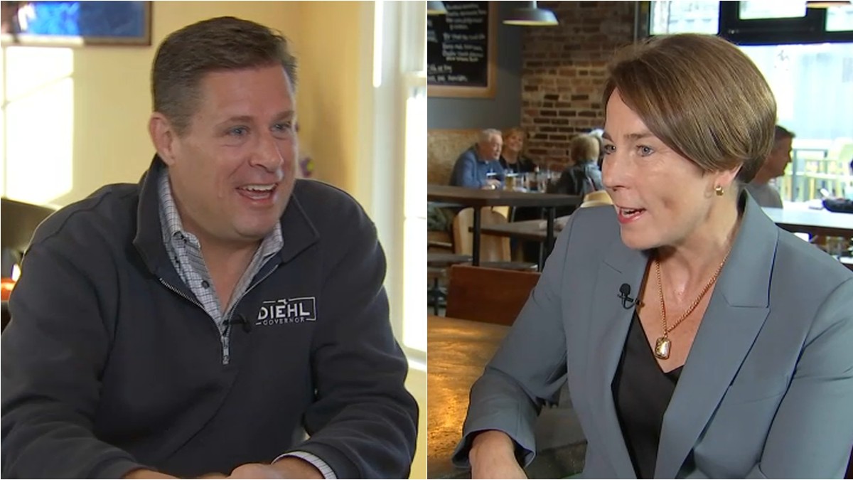 Diehl, Healey Sit Down With NBC10 Boston Ahead of Election for Governor