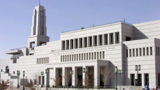 The 22,000 seat conference center of the Mormon church in downtown Salt Lake City, Utah.