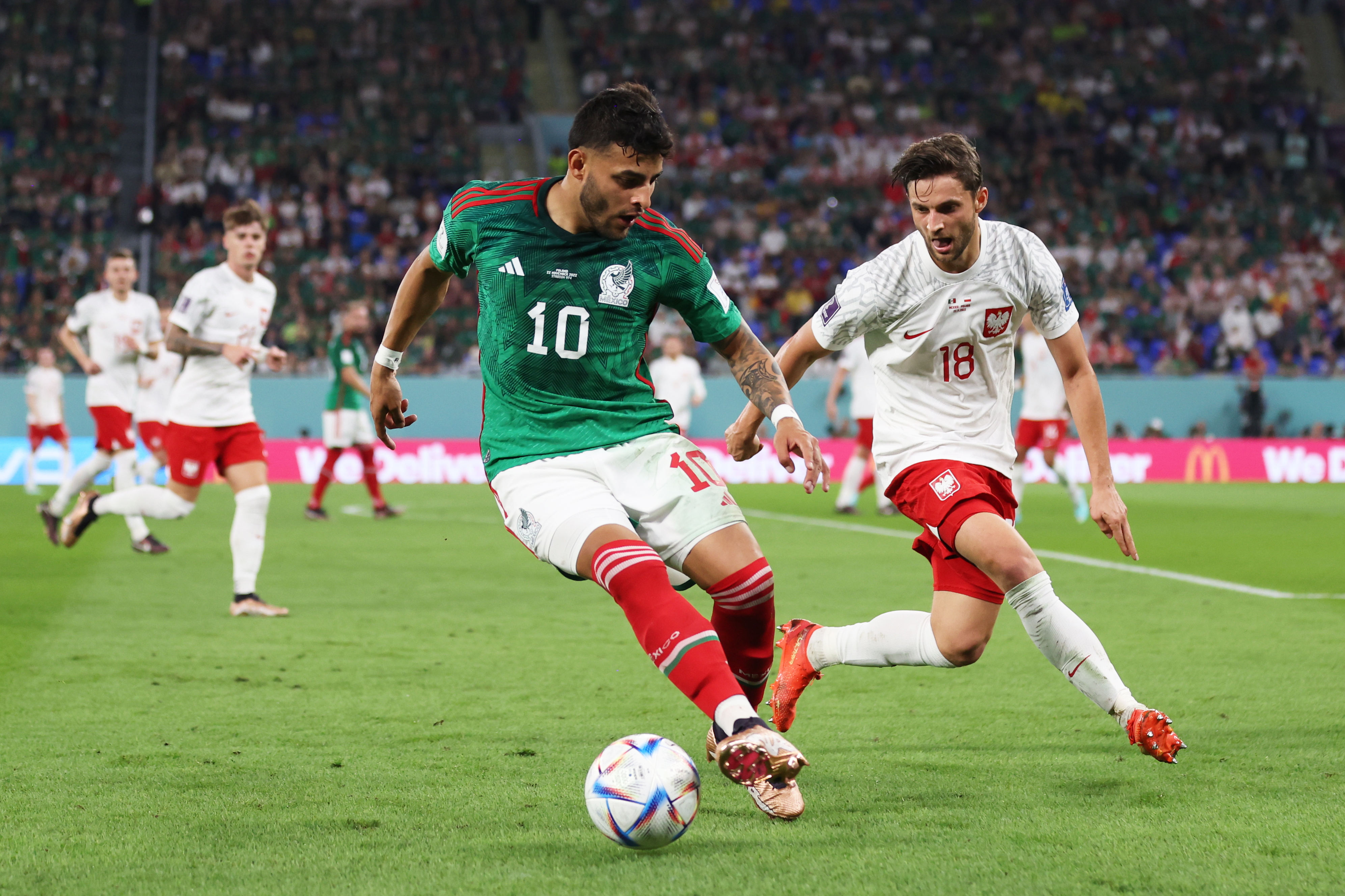 Green stadiums at the 2018 FIFA World Cup