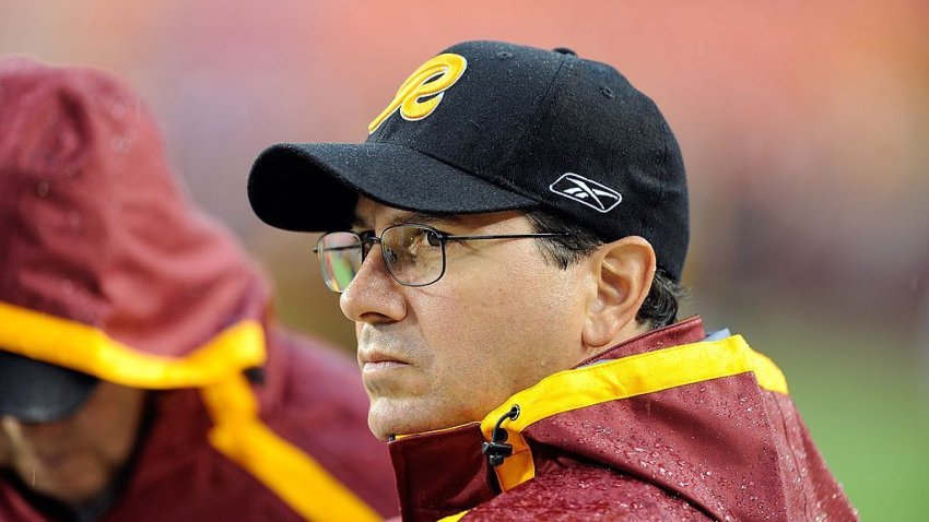 LANDOVER, MD – AUGUST 22:  Owner Daniel Snyder of the Washington Redskins watches warm-ups before the game against the Pittsburgh Steelers at Fed Ex Field on August 22, 2009 in Landover, Maryland.  (Photo by G Fiume/Getty Images)