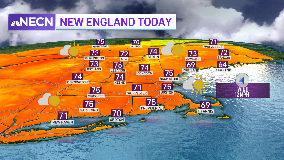 Above Average Temperatures in New England for November – NBC Boston