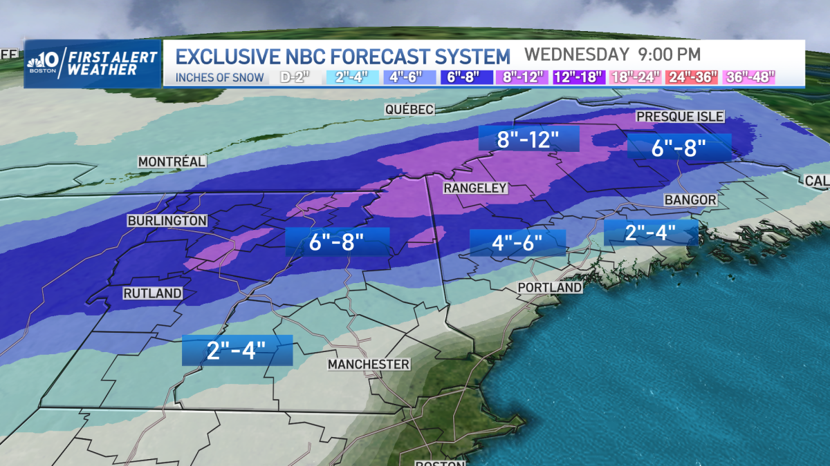 How Much Will It Snow in Massachusetts and NH This Week? NBC Boston