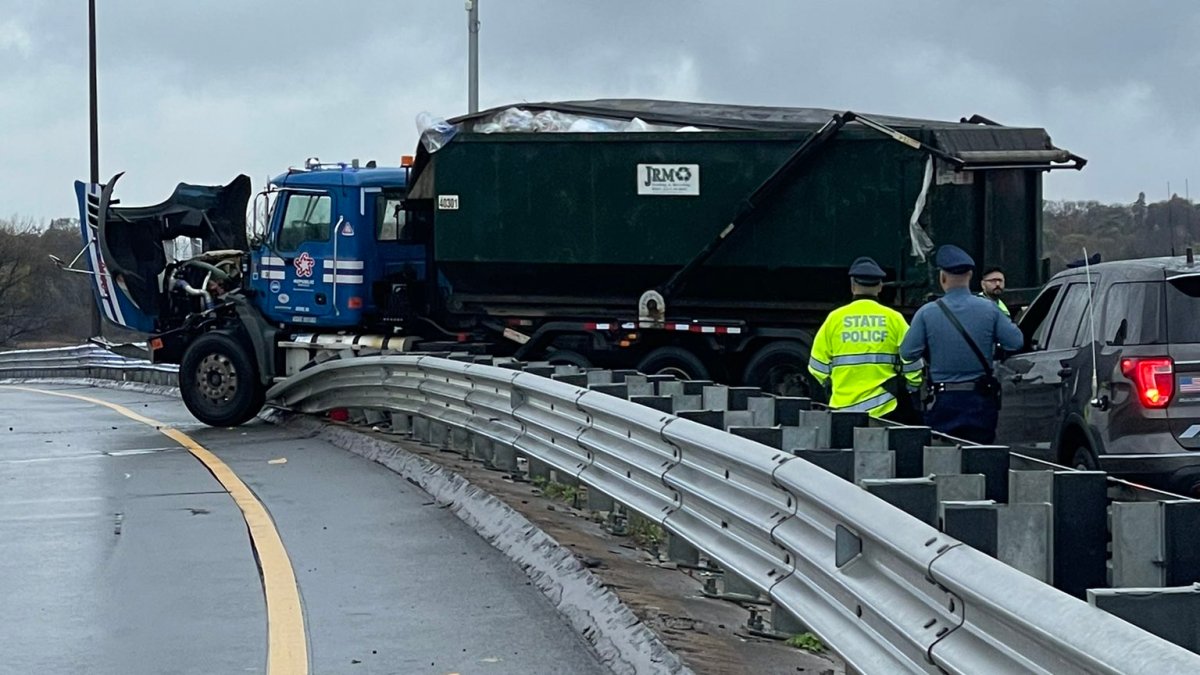 Truck Crashes on MA Route 1 in Revere NBC Boston