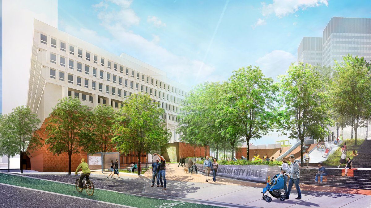 Y Building Boston Renovated Boston City Hall Plaza Being Reopened – NBC Boston