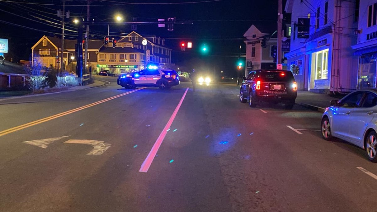 Major' Crash Closes Road in Hampton, NH