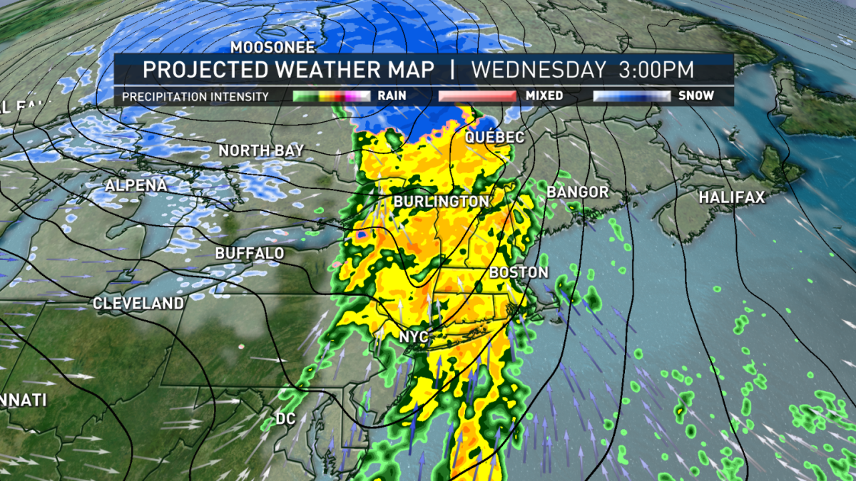 New England Radar Rain, Wind Tomorrow NBC Boston