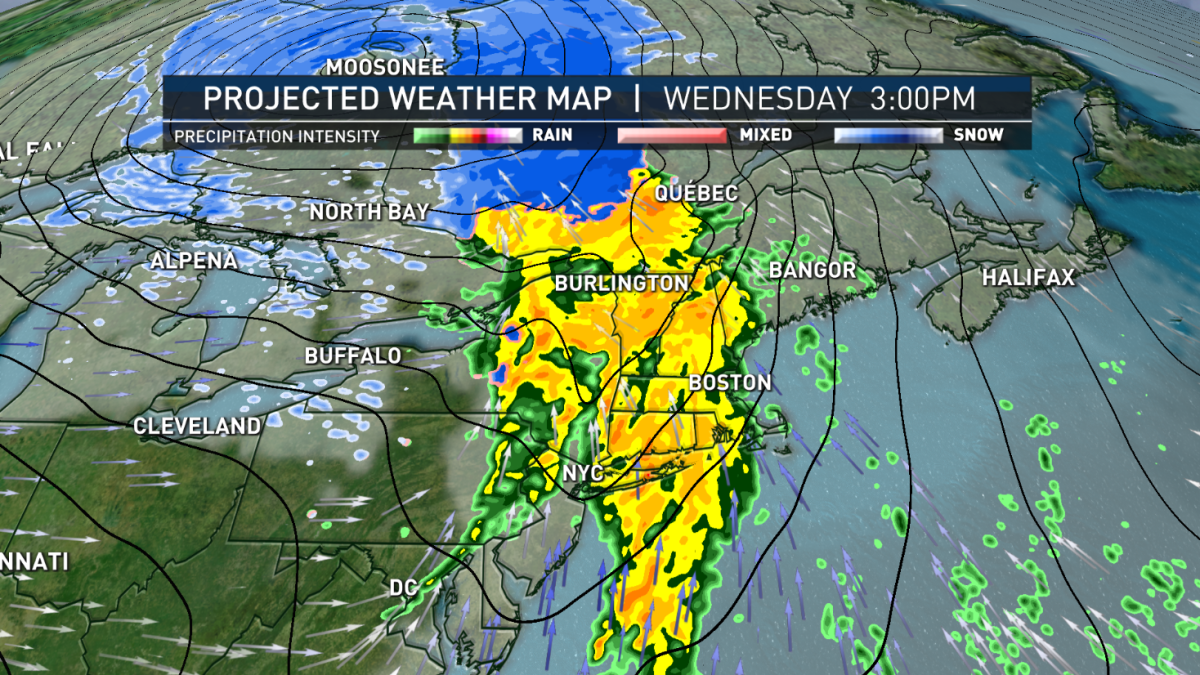 Boston Weather: Heavy Rain, 50 MPH Wind Gusts Wednesday – NBC Boston