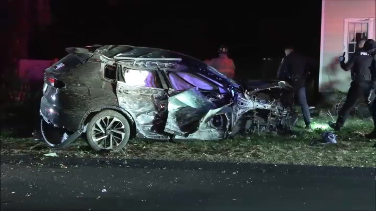 Car Crashes into House in Yarmouth NBC Boston