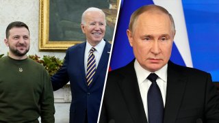 Zelenskyy, Biden and Putin