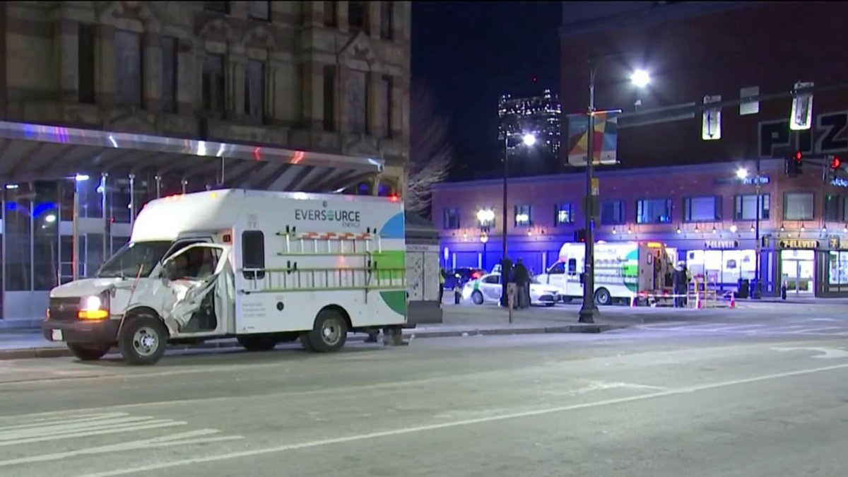 Eversource Truck Struck in Boston’s South End NBC Boston