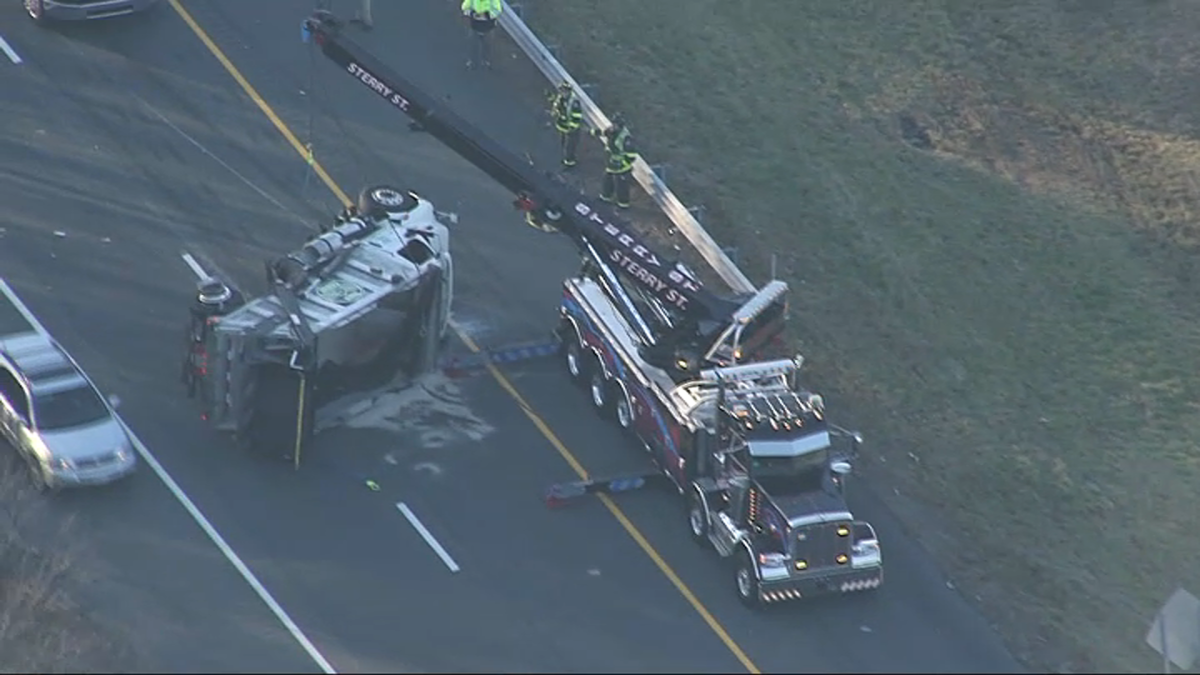 Dump Truck Crashes on I-295 in Attleboro – NBC Boston