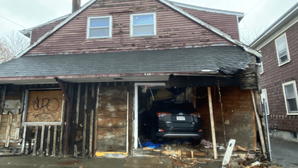 Lynn MA Car Crashes Into Home Boston Street – NBC Boston