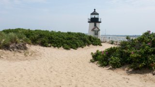 File photo of Brant Point Lighthouse on Nantucket in Massachusetts