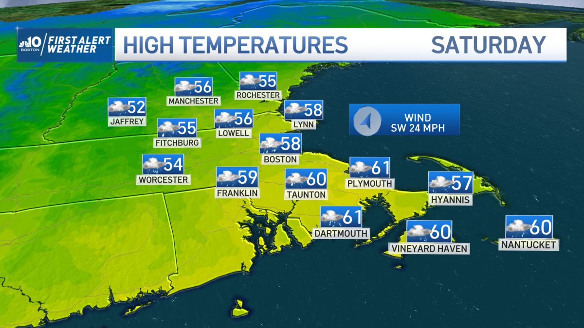 New England Forecast Rain and Wind Coming Tomorrow NBC Boston