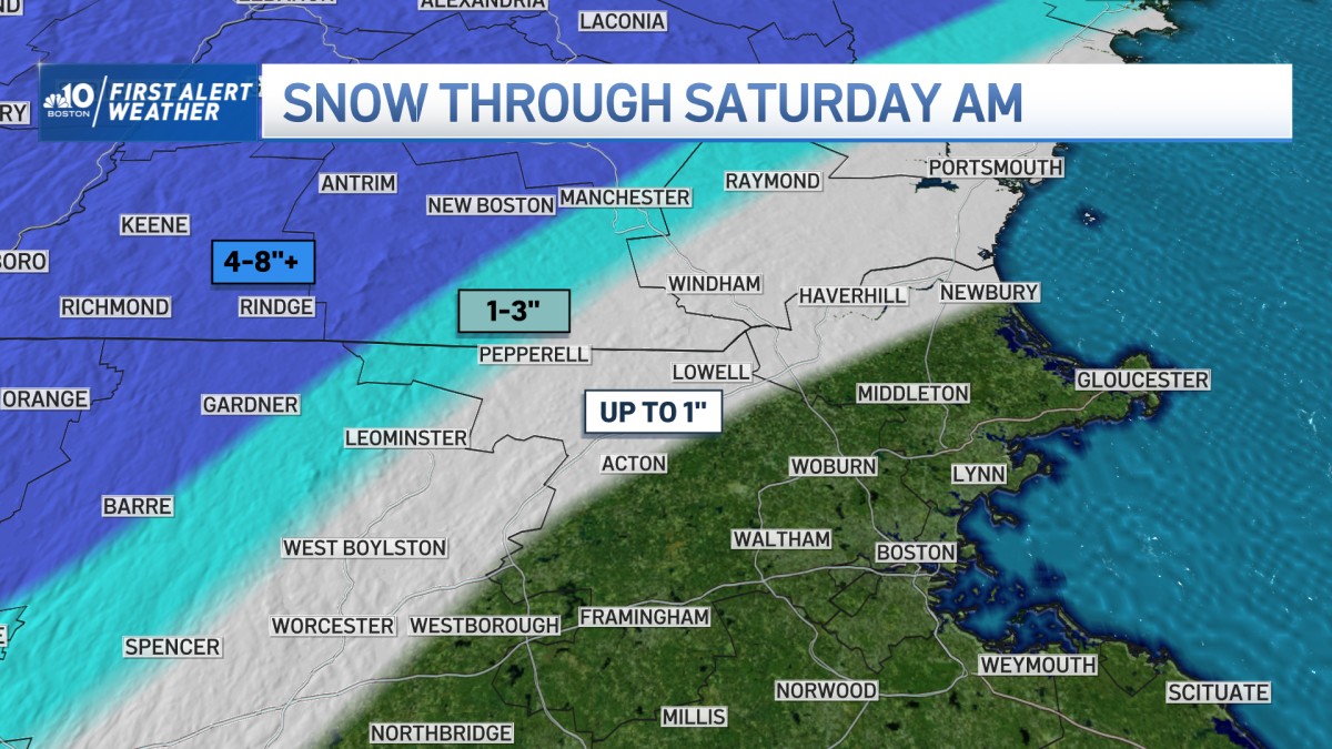 Winter Storm Warning How Much Snow Will We Get in MA, NH? NBC Boston