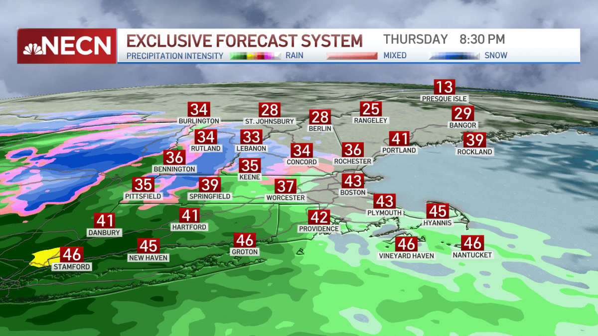 Boston Rador WEATHER RADAR: Tracking Snow, Rain, Wind Headed to Boston, New England ...