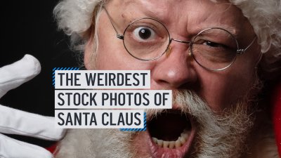 These Are Some of the Weirdest Stock Images of Santa Claus We Could Find