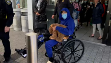 Cesar Soto, Jr. leaves a Spaulding Rehabilitation hospital on Wednesday, Dec. 21, 2022. He was hospitalized for weeks after a hit-and-run crash left him in a coma.