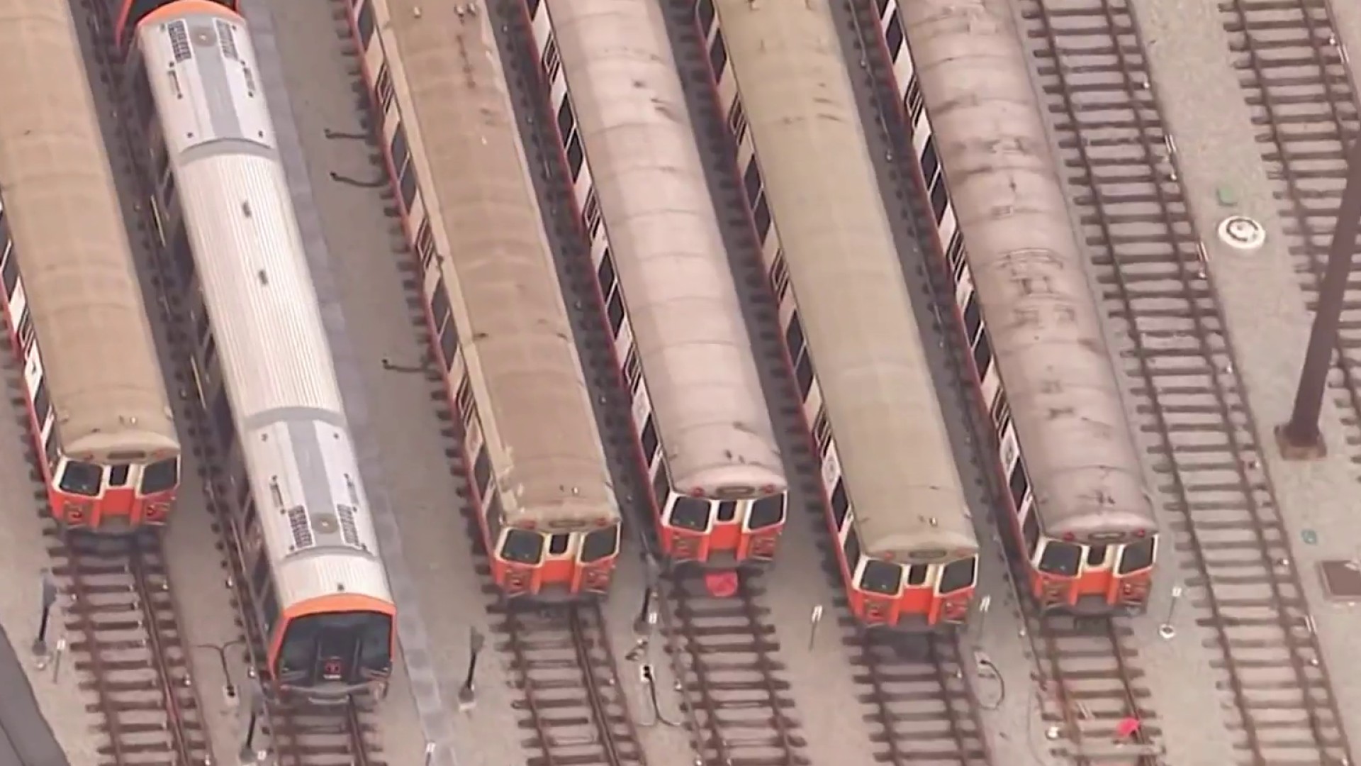 NEXT STOP, SCRAPYARD: First of old Orange Line fleet cars head out for final destination - Boston News, Weather, Sports