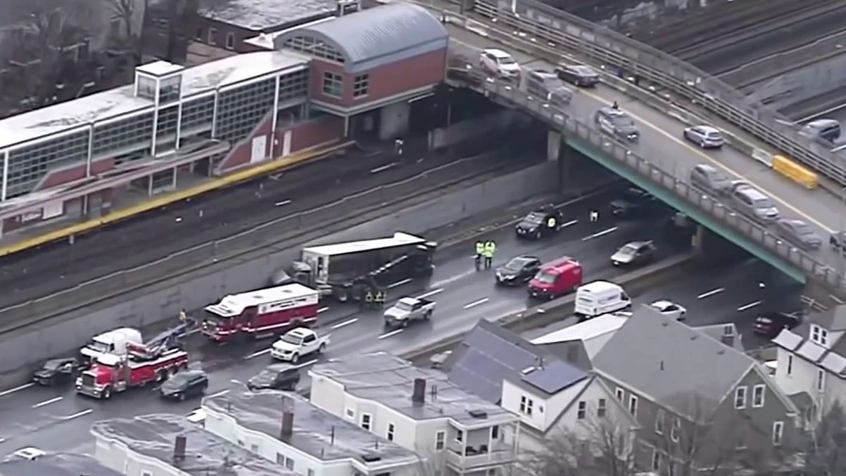 Truck Crash on 93 Causing Traffic, MBTA Delays NBC Boston